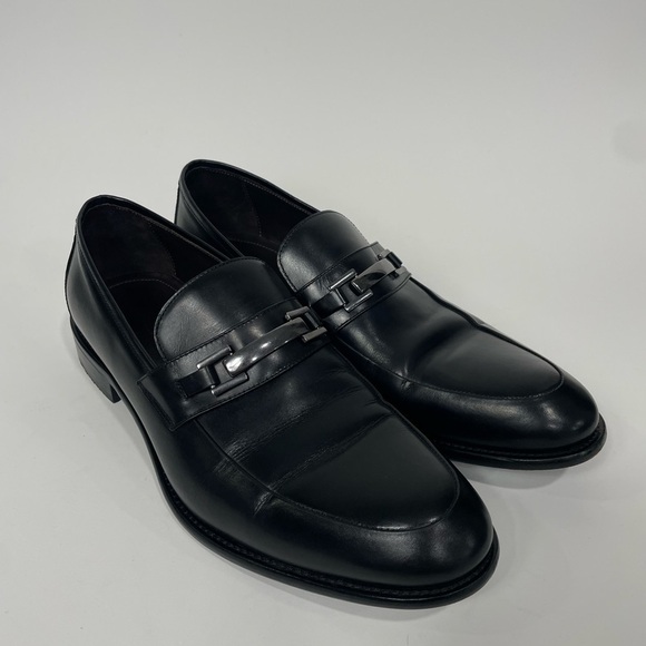 Johnston & Murphy Black Leather Loafers main image 11